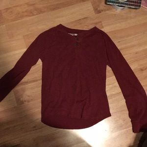 Red long sleeve shirt